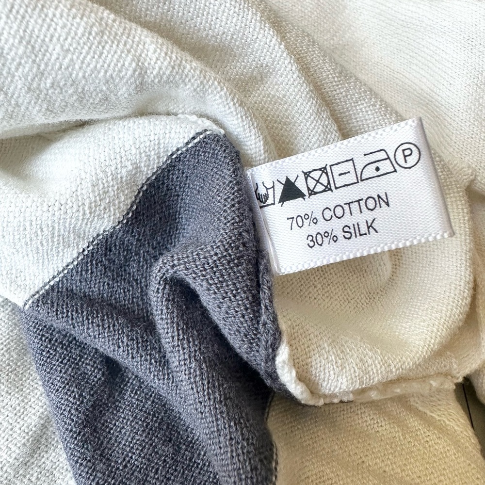 Lisa Todd Long Sleeve V Neck Sweater Size Small Cotton Silk Blend - Picture 5 of 7